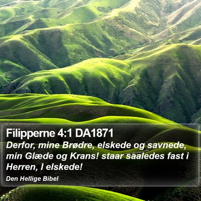 Filipperne 4:1 DA1871 Bible Verse Image