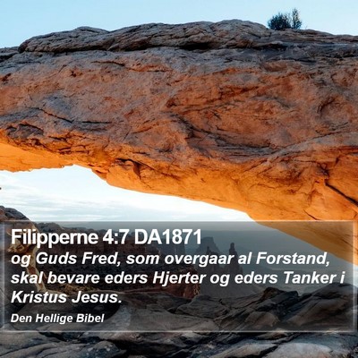 Filipperne 4:7 DA1871 Bible Verse Image