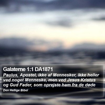 Galaterne 1:1 DA1871 Bible Verse Image