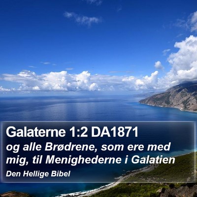 Galaterne 1:2 DA1871 Bible Verse Image