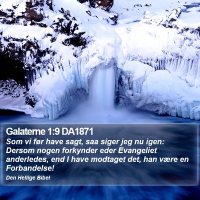 Galaterne 1:9 DA1871 Bible Verse Image