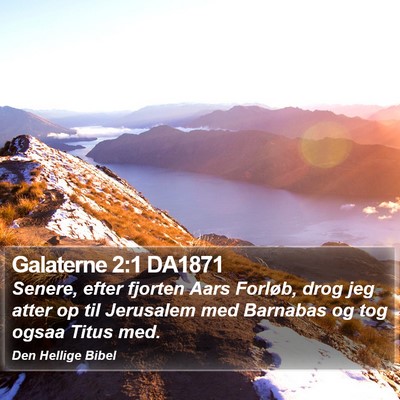 Galaterne 2:1 DA1871 Bible Verse Image