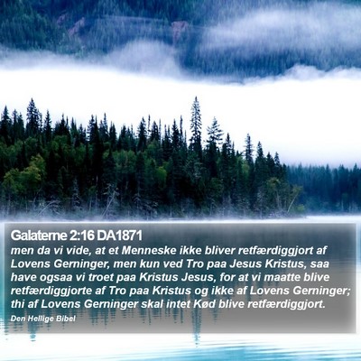 Galaterne 2:16 DA1871 Bible Verse Image