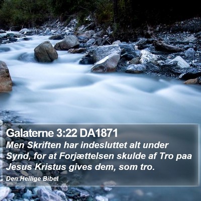 Galaterne 3:22 DA1871 Bible Verse Image