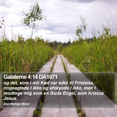 Galaterne 4:14 DA1871 Bible Verse Image