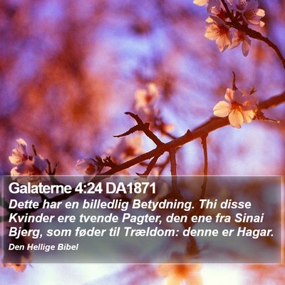Galaterne 4:24 DA1871 Bible Verse Image