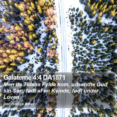 Galaterne 4:4 DA1871 Bible Verse Image