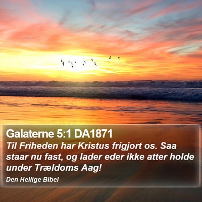 Galaterne 5:1 DA1871 Bible Verse Image
