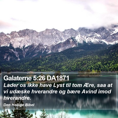 Galaterne 5:26 DA1871 Bible Verse Image