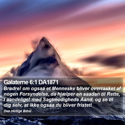 Galaterne 6:1 DA1871 Bible Verse Image