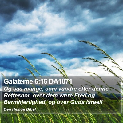 Galaterne 6:16 DA1871 Bible Verse Image