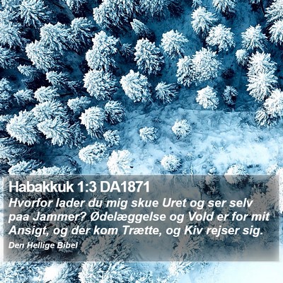 Habakkuk 1:3 DA1871 Bible Verse Image