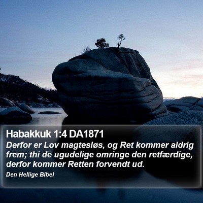 Habakkuk 1:4 DA1871 Bible Verse Image