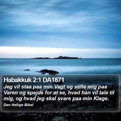 Habakkuk 2:1 DA1871 Bible Verse Image