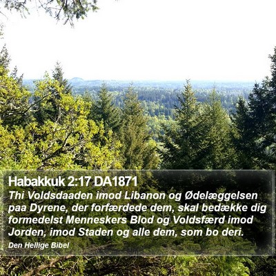 Habakkuk 2:17 DA1871 Bible Verse Image