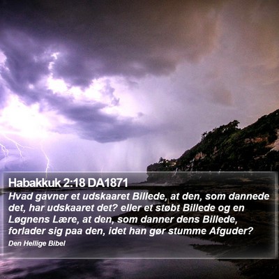 Habakkuk 2:18 DA1871 Bible Verse Image