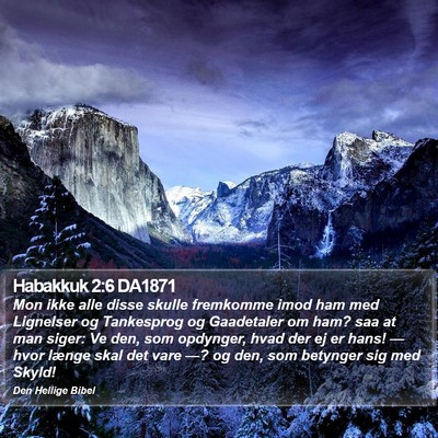Habakkuk 2:6 DA1871 Bible Verse Image