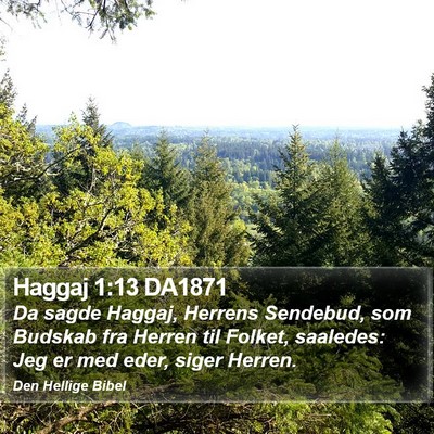 Haggaj 1:13 DA1871 Bible Verse Image
