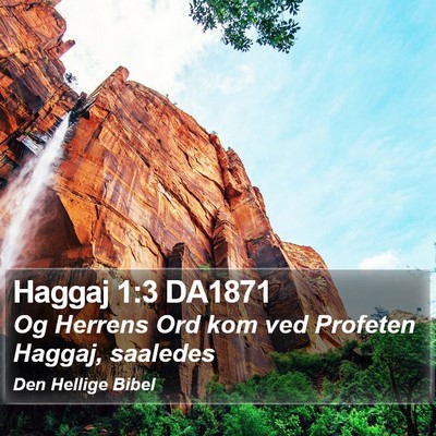 Haggaj 1:3 DA1871 Bible Verse Image