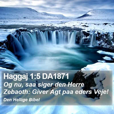 Haggaj 1:5 DA1871 Bible Verse Image