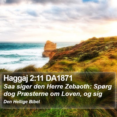 Haggaj 2:11 DA1871 Bible Verse Image