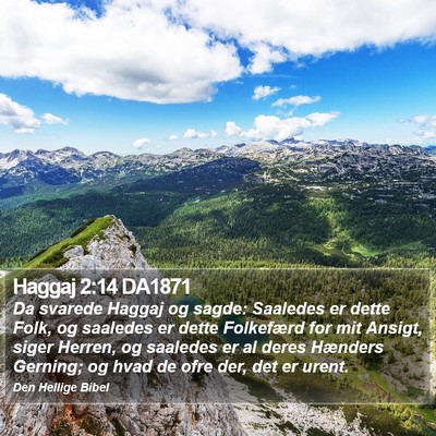 Haggaj 2:14 DA1871 Bible Verse Image
