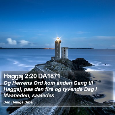 Haggaj 2:20 DA1871 Bible Verse Image
