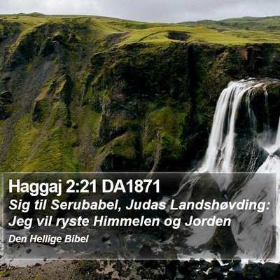 Haggaj 2:21 DA1871 Bible Verse Image