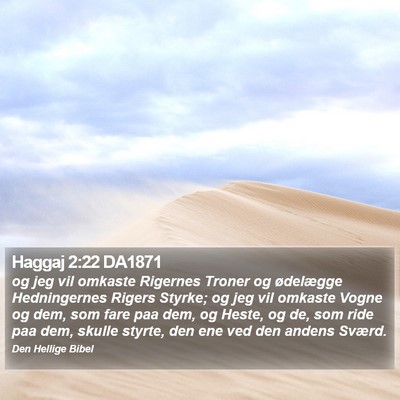 Haggaj 2:22 DA1871 Bible Verse Image