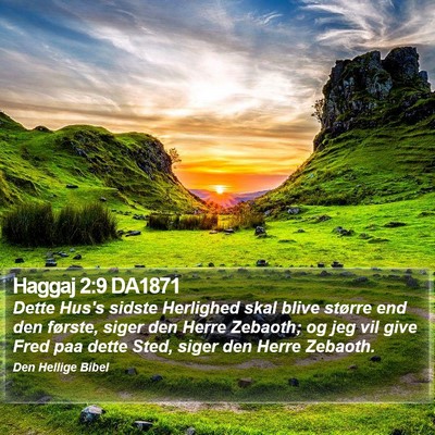 Haggaj 2:9 DA1871 Bible Verse Image