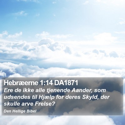 Hebræerne 1:14 DA1871 Bible Verse Image