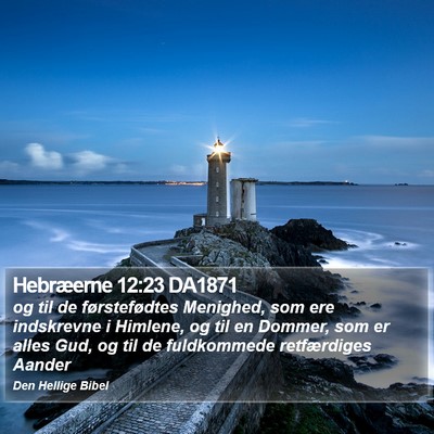 Hebræerne 12:23 DA1871 Bible Verse Image