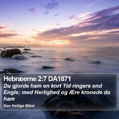 Hebræerne 2:7 DA1871 Bible Verse Image