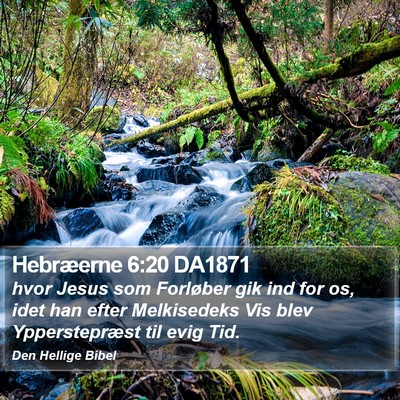 Hebræerne 6:20 DA1871 Bible Verse Image