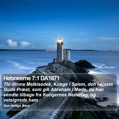 Hebræerne 7:1 DA1871 Bible Verse Image