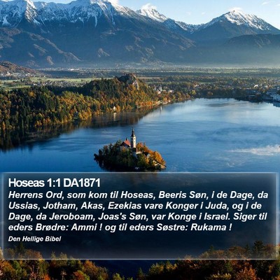 Hoseas 1:1 DA1871 Bible Verse Image