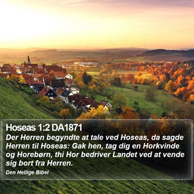 Hoseas 1:2 DA1871 Bible Verse Image