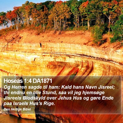 Hoseas 1:4 DA1871 Bible Verse Image