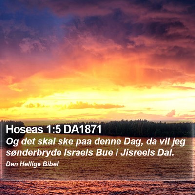 Hoseas 1:5 DA1871 Bible Verse Image