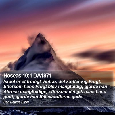Hoseas 10:1 DA1871 Bible Verse Image