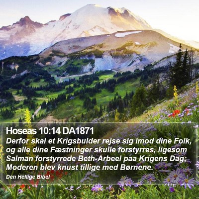 Hoseas 10:14 DA1871 Bible Verse Image