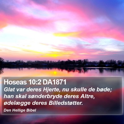 Hoseas 10:2 DA1871 Bible Verse Image