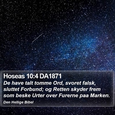 Hoseas 10:4 DA1871 Bible Verse Image