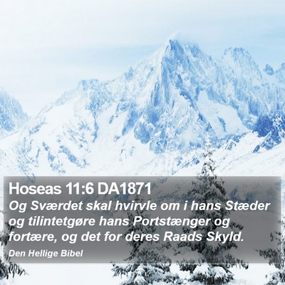 Hoseas 11:6 DA1871 Bible Verse Image