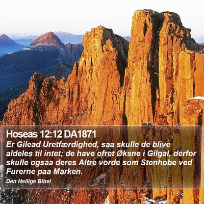 Hoseas 12:12 DA1871 Bible Verse Image