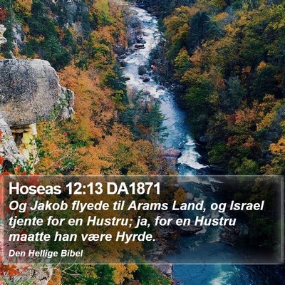 Hoseas 12:13 DA1871 Bible Verse Image