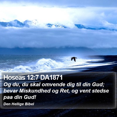 Hoseas 12:7 DA1871 Bible Verse Image