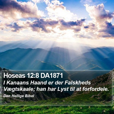Hoseas 12:8 DA1871 Bible Verse Image