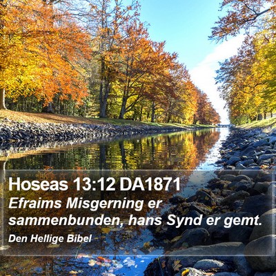 Hoseas 13:12 DA1871 Bible Verse Image