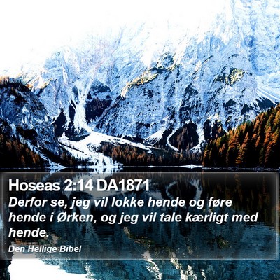 Hoseas 2:14 DA1871 Bible Verse Image